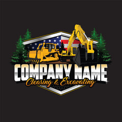 Land Clearing and Excavating Company Logo © Linda
