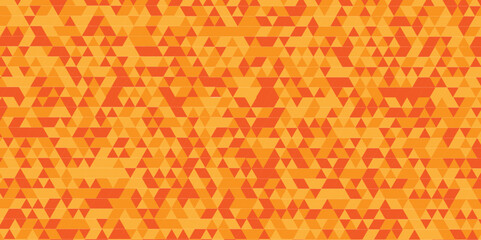 Abstract red and yellow chain rough backdrop background. Abstract geometric pattern orange and red Polygon Mosaic triangle Background, business and corporate background.