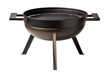 a high quality stock photograph of a single brazier full body in the center isolated on white background