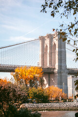 Brooklyn bridge in fall