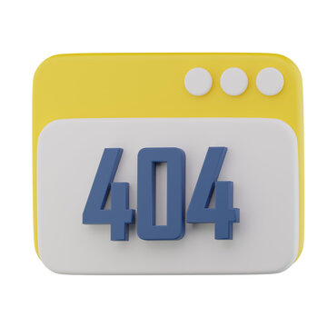 Page Error 3d Icon Illustration