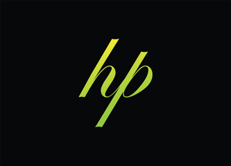 HP letter logo design and monogram logo