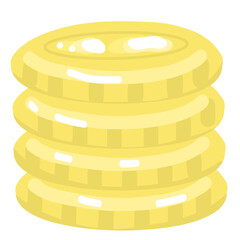 Gold coins illustration