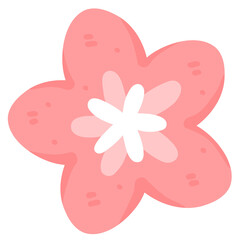 Pink Flower Illustration