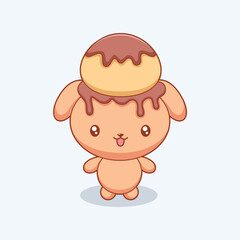 Cute Ice Cream Character Design Illustration