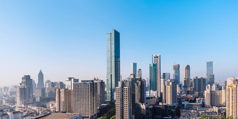 Deji Plaza city skyline scenery in Nanjing, Jiangsu, China