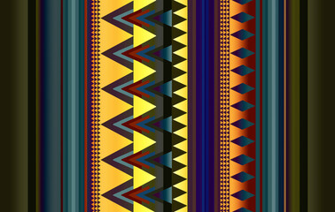 Navaho Nation Geometric Western Rug