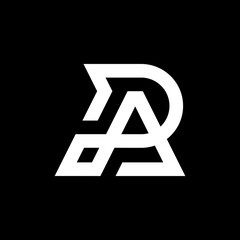 Initial Letter PA logotype modern minimalist