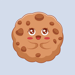 Cute Cookie Character Design Illustration