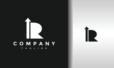 letter R up logo