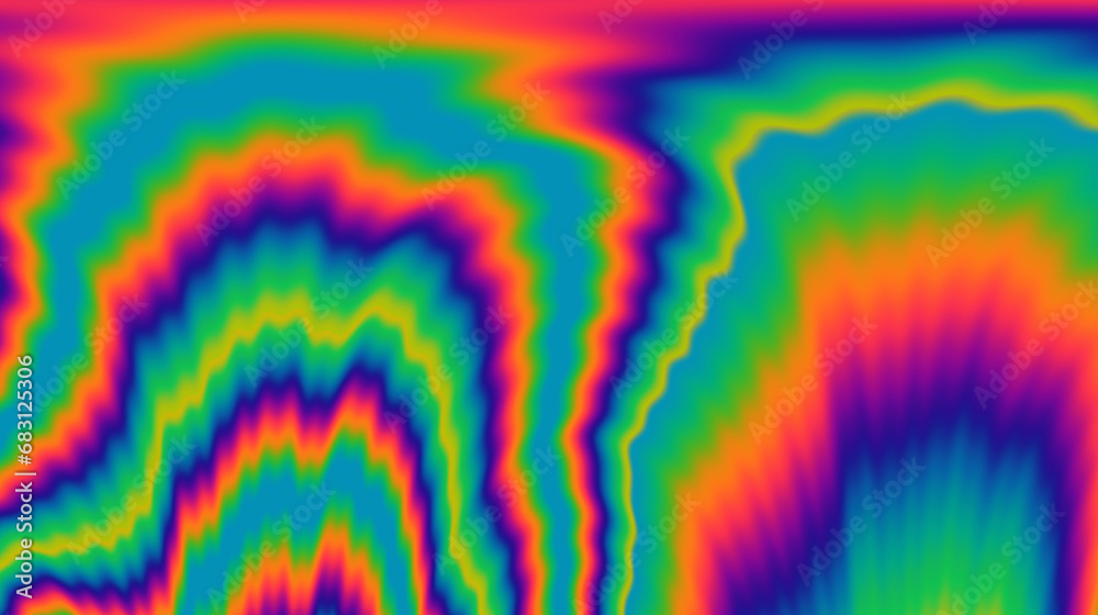 Fototapete A background pulsating with psychedelic and trippy vibes, a surreal canvas of swirling colors and mesmerizing patterns.