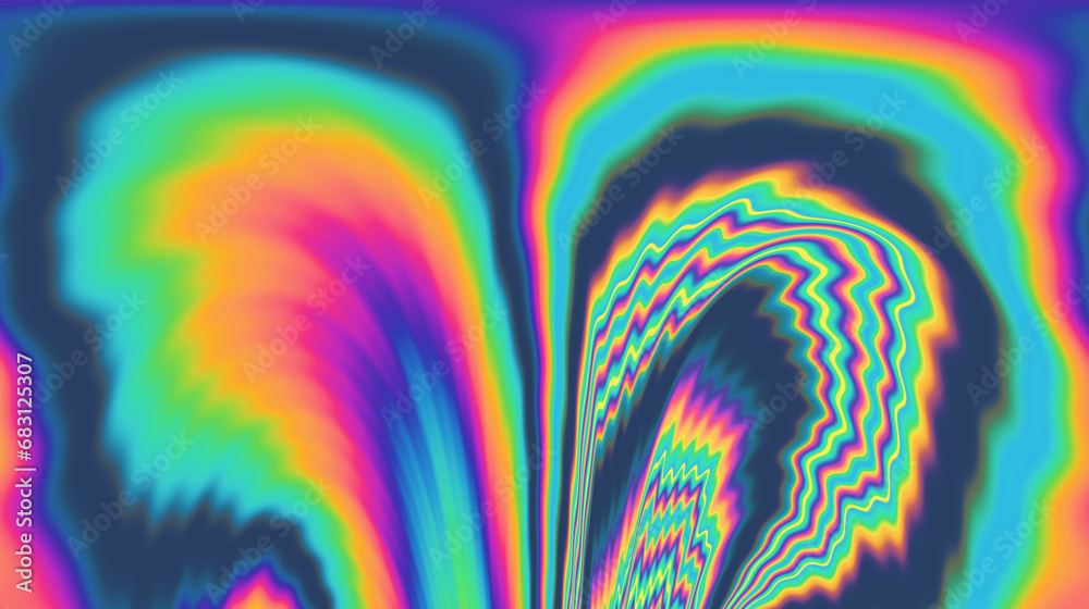 Poster A background pulsating with psychedelic and trippy vibes, a surreal canvas of swirling colors and mesmerizing patterns.