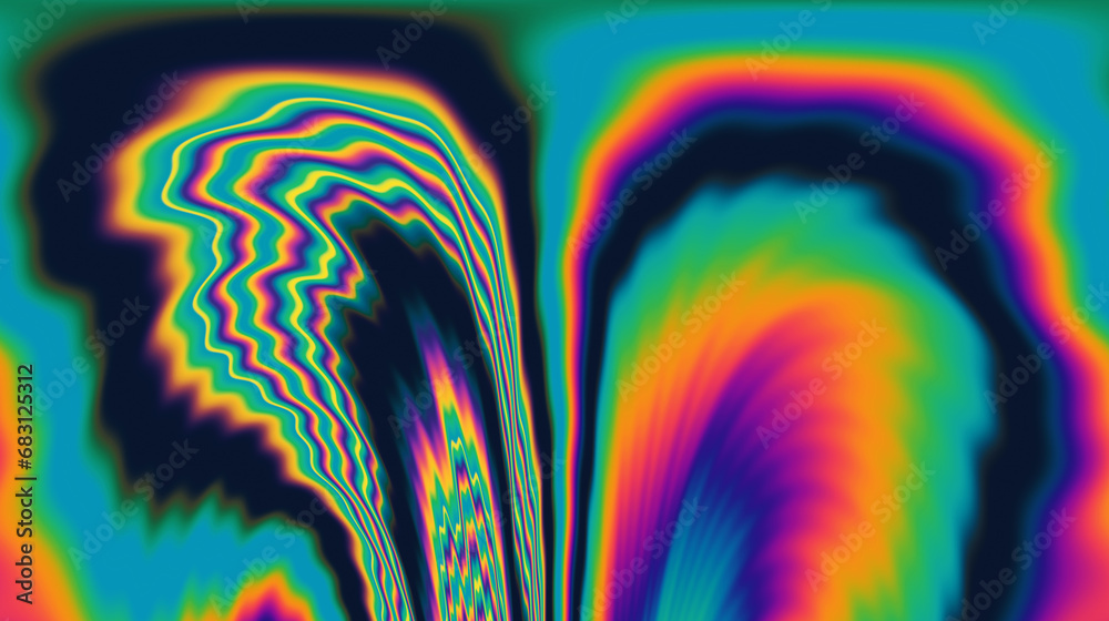 Aufkleber A background pulsating with psychedelic and trippy vibes, a surreal canvas of swirling colors and mesmerizing patterns.