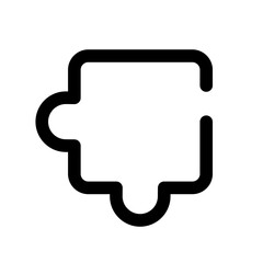 Puzzle icon vector symbol design illustration