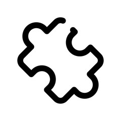 Puzzle icon vector symbol design illustration
