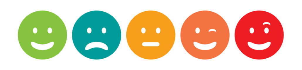 Face  impression smile sad happy excitement innovative  professional icon design business solution Abstract Icon design vector modern minimal style illustration emblem sign symbol logotype typography