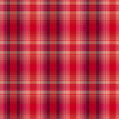 Plaid Valentine's Day Love Seamless Tile