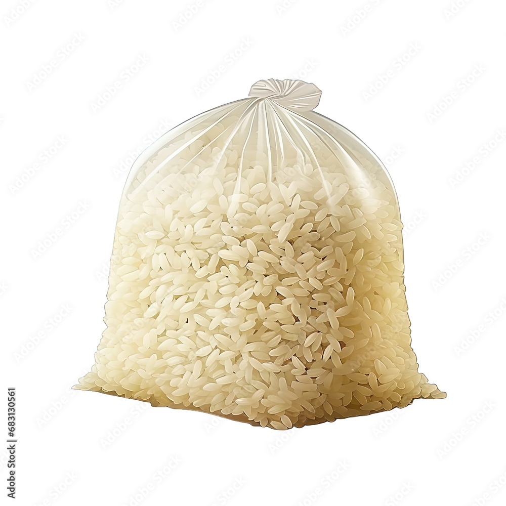 Wall mural Bag of rice