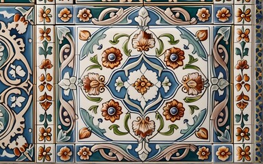 Celtic ceramic tile texture, classic and old school with 8K resolution.