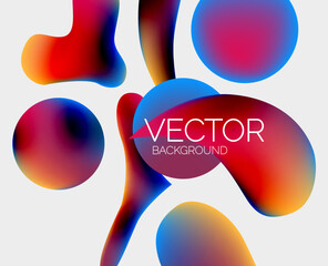 Abstract liquid bubble background. Liquid gradients