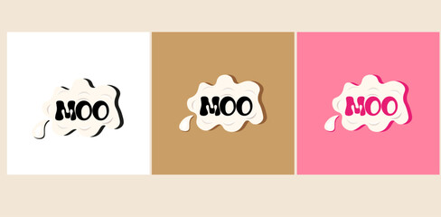 moo milk Logo