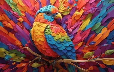 colorful tia bird
