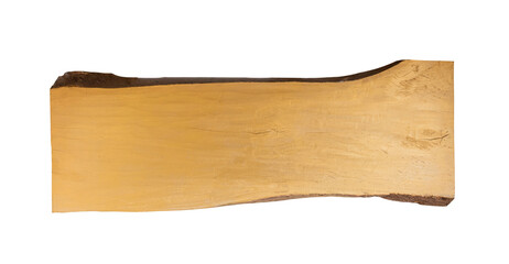 Wood plank isolated on transparent background, PNG Format.