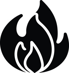 Icon design related to flame symbol