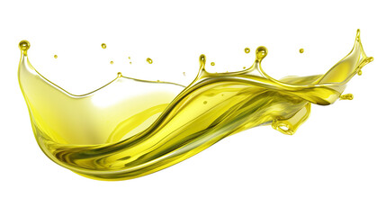 Fototapeta premium olive oil splash element on isolated background