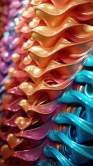 _colorful_wavy_resin_sheets_shiny_iridescent_bubbles_ uhd wallpaper
