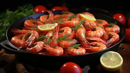 Cooked shrimps high quality.UHD wallpaper