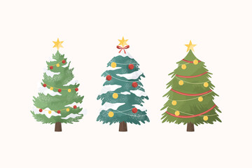 Christmas Tree Decoration Illustration Collection
