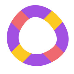 Obraz premium Floating Tire Illustration