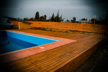 Deck piscina rectangular