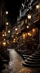 Fototapeta premium A winter fantasy scene that is magical and enchanting ,Winter Graphics, Winter Graphics image idea, Illustration