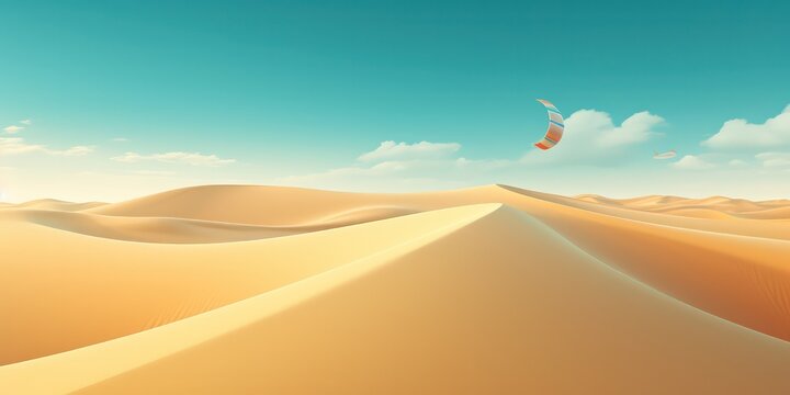 Background with sand and a glider, devoid of people possibly incorporating a wave vibe and a sandblasted appearance, creating a unique and textured visual.