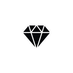 Diamond icon, jewel sign vector