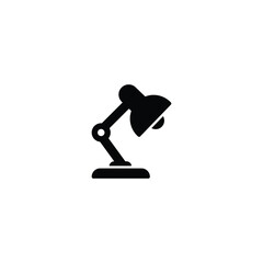 desk light lamp icon, desk lamp sign vector