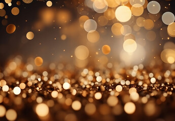 Blurred Golden Glitter Texture