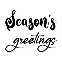 season's greetings black letter quote
