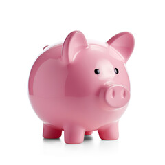 Piggy bank. Cut out on transparent - obrazy, fototapety, plakaty