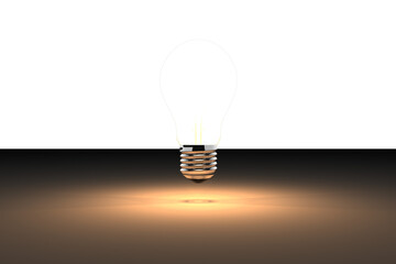 Digital png illustration of light bulb on transparent background