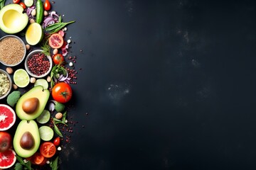 Healthy food ideas , copy space , generative ai