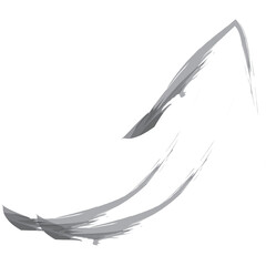 Digital png illustration of grey arrow on transparent background