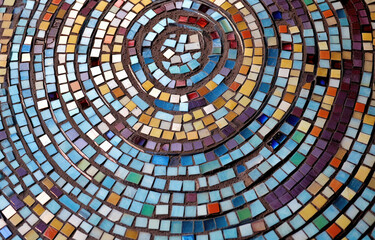 abstract colorful mosaic