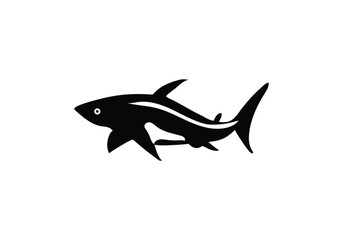 Obraz premium Bull Shark minimal style design illustration icon