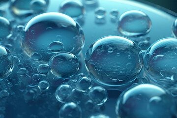 Water Bubbles. Generative Ai