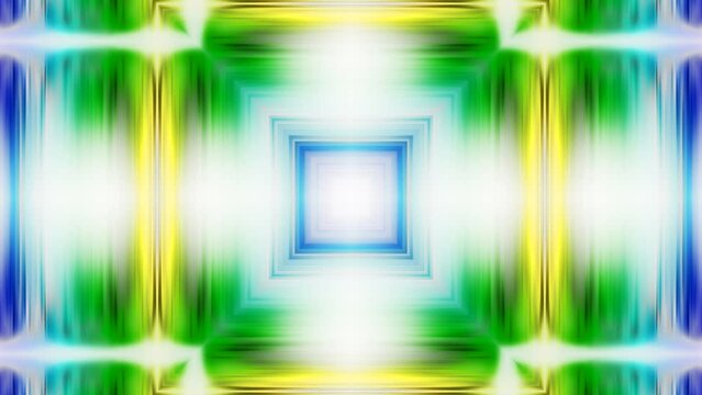 Chequer lambent patterns rhythmical transformations. Squared shapes moving, changing size, colors, position. Abstract glowing foursquare ornament with symmetrical illumination. 4K UHD 4096x2304