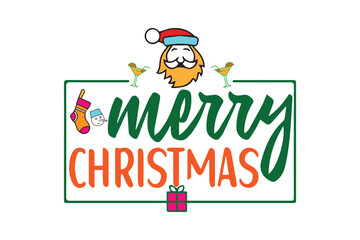 Happy New Year T Shirt Design 2024, Typography vintage  T Shirt Design merry Christmas 2024 greeting badge.