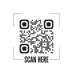 QR code vector in white background